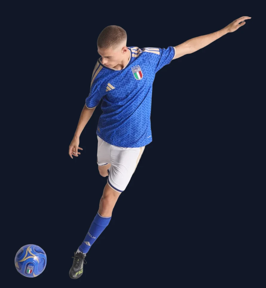Italy 26 Home Authentic Jersey — Men Performance