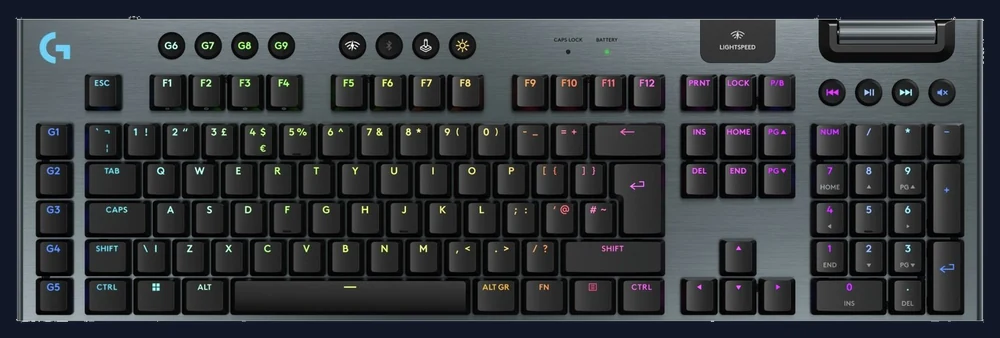 Logitech G915 X Lightspeed Wireless Gaming Keyboard - Black