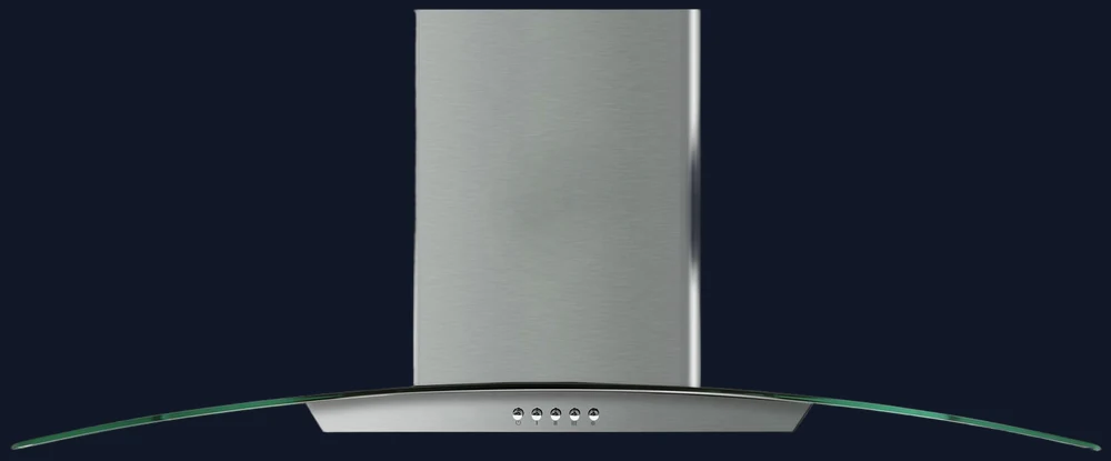 Bush BGH90SS 90cm Chimney Cooker Hood - Stainless Steel