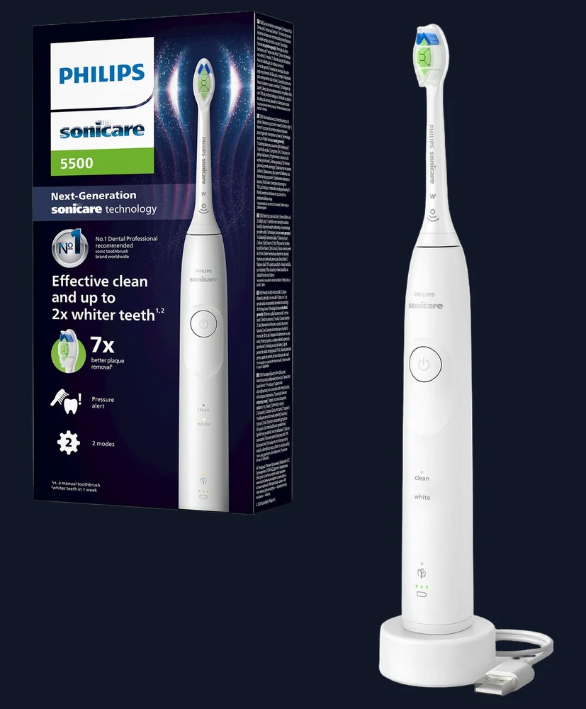Philips Sonicare Series 5500 Electric Toothbrush -  White