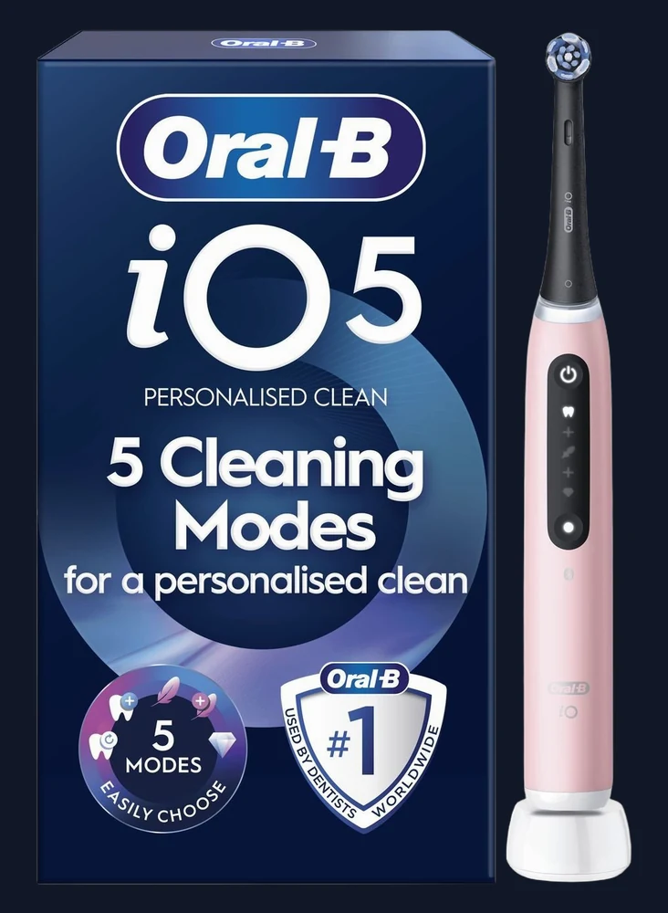 Oral-B iO5 Rechargeable Toothbrush - Blush Pink