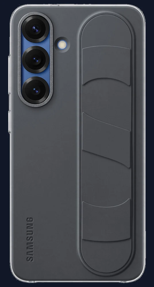 Samsung Standing Grip Fitted Hard Shell Case for Galaxy S25 - Black