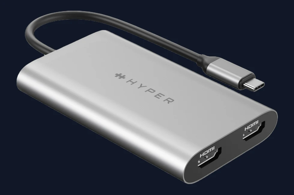 Targus HyperDrive USB-C Dual 4K HDMI Adapter for M1 MacBook