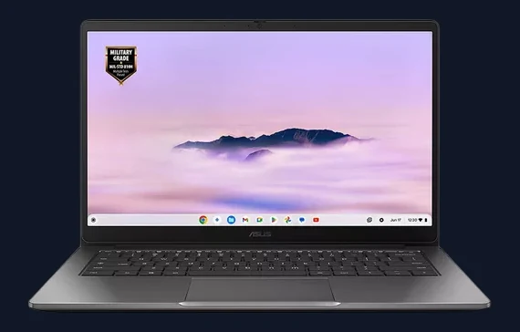 ASUS Chromebook Plus CX14 14"- Intel® Core™ 3, 256 GB eMMC, Grey
