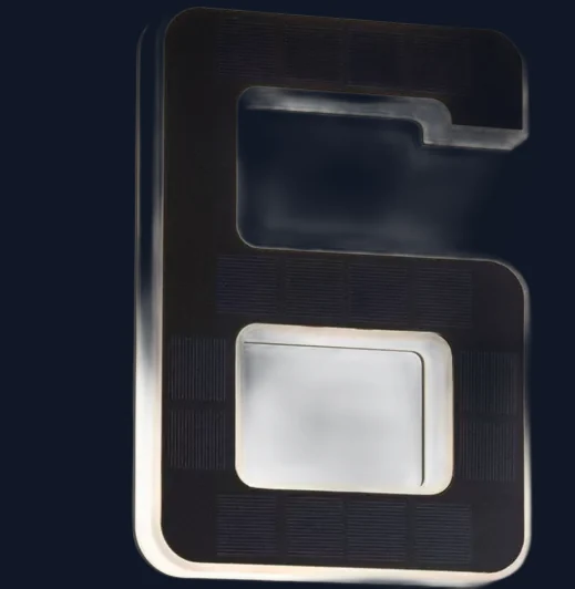 PAULMANN Solar LED House Number Light - No. 6