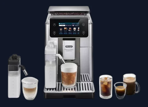 DELONGHI Prima Donna Aromatic ECAM630.75.TSM Smart Bean to Cup Coffee Machine - Silver