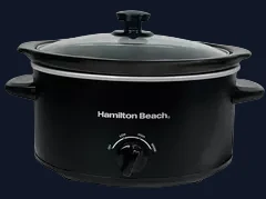 HAMILTON BEACH The Comfort Cook Slow Cooker - Black