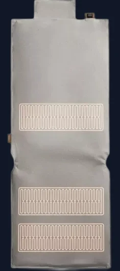 DUUX Mellow Heated Electric Chair Pad - Grey, 40 x 110 cm