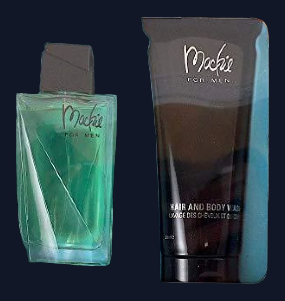 Bob Mackie 2PCS Gift Set (NO BOX) - 100ML EDT Spray + 200ML Hair & Body Wash (Men)