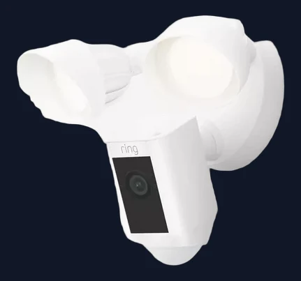 Ring Floodlight Cam Wired Plus Smart Security Camera with Built-in Wi-Fi & Siren Alarm