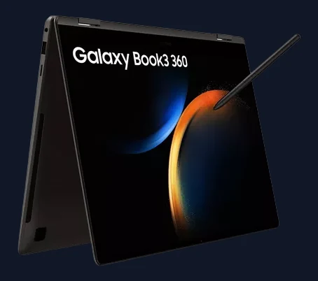 Samsung Galaxy Book3 360 Convertible Laptop, Intel Core i5 Processor, 16GB RAM, 512GB SSD, 13.3" AMOLED Touch Screen, Gr