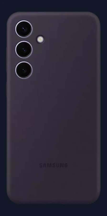 Samsung Galaxy S24+ Silicone Case, Dark Violet