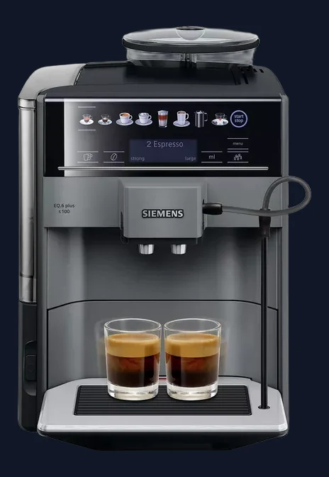 Siemens TE651209 EQ6 Bean to Cup Coffee Machine, Titanium