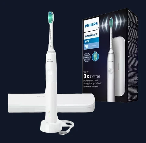 Philips Sonicare HX3673/13 Series 3100 Electric Toothbrush, White