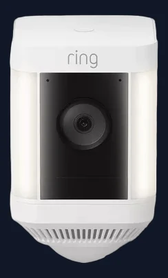Ring Spotlight Cam Plus Plug-In Smart Security Camera with Built-in Wi-Fi & Siren Alarm