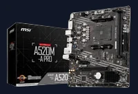 MSI AMD Ryzen A520M-A PRO AM4 MicroATX DDR4 Motherboard