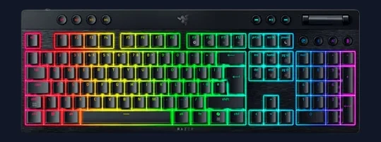 Razer BlackWidow V4 Hyperspeed Razer Orange Switch UK Layout Mechanical Gaming Keyboard