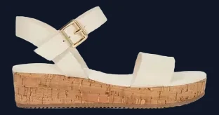 Dune London Women's Lazered Leather Flatform Sandals