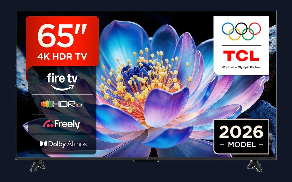 TCL 65V6D-UK, 65" 4K UHD Fire TV with Freely