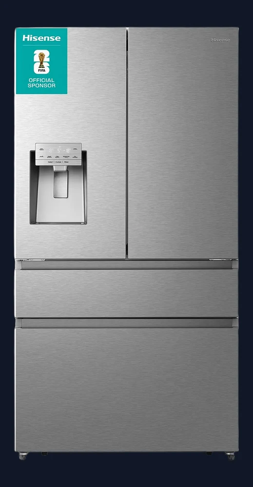 Hisense RF728N4SASE Pureflat 90cm French Door, Water and Ice, American Fridge Freezer - Stainless Steel