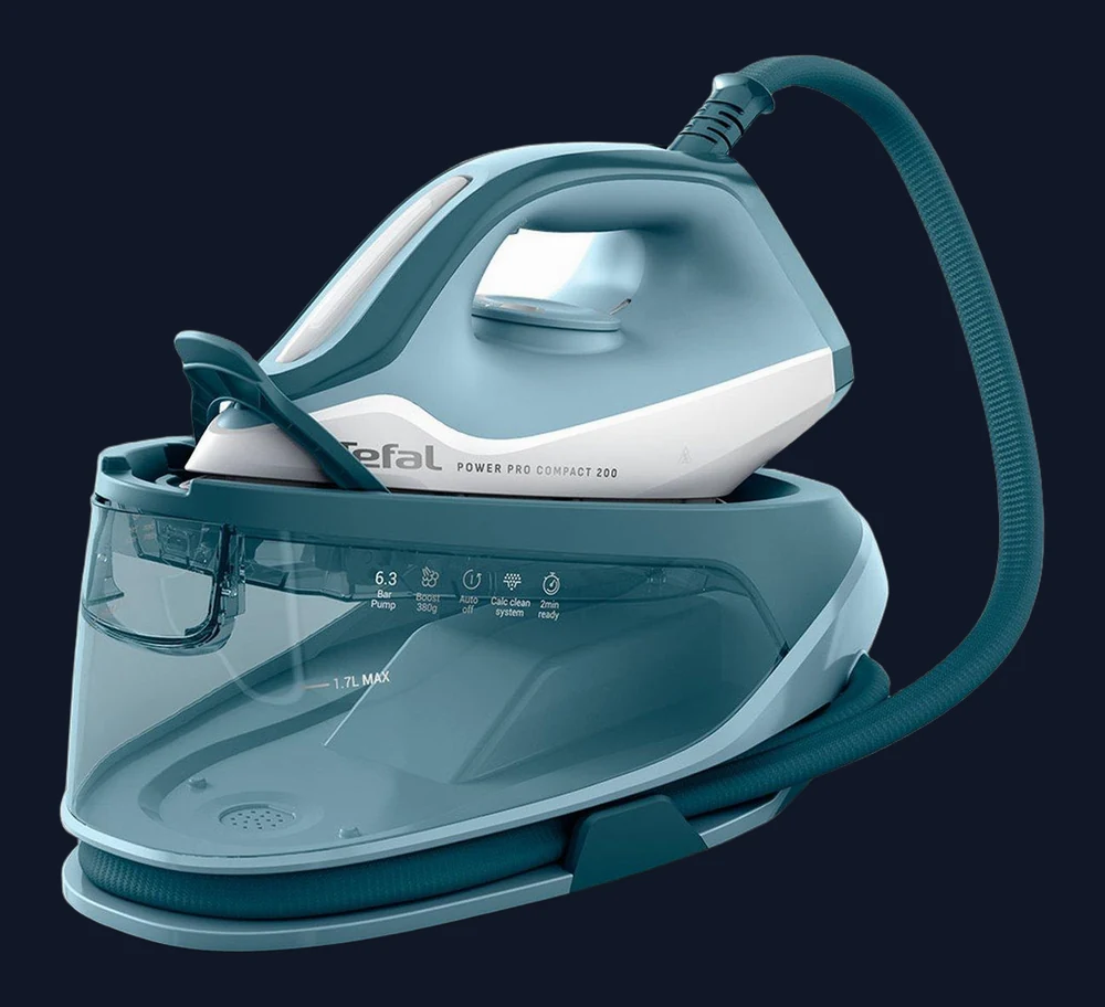 Tefal Power Pro Compact 200 SV6212G0 Steam Generator Iron - Blue