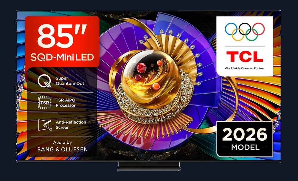 TCL 85C7L-UK, 85" 4K SQD Mini LED 144Hz TV