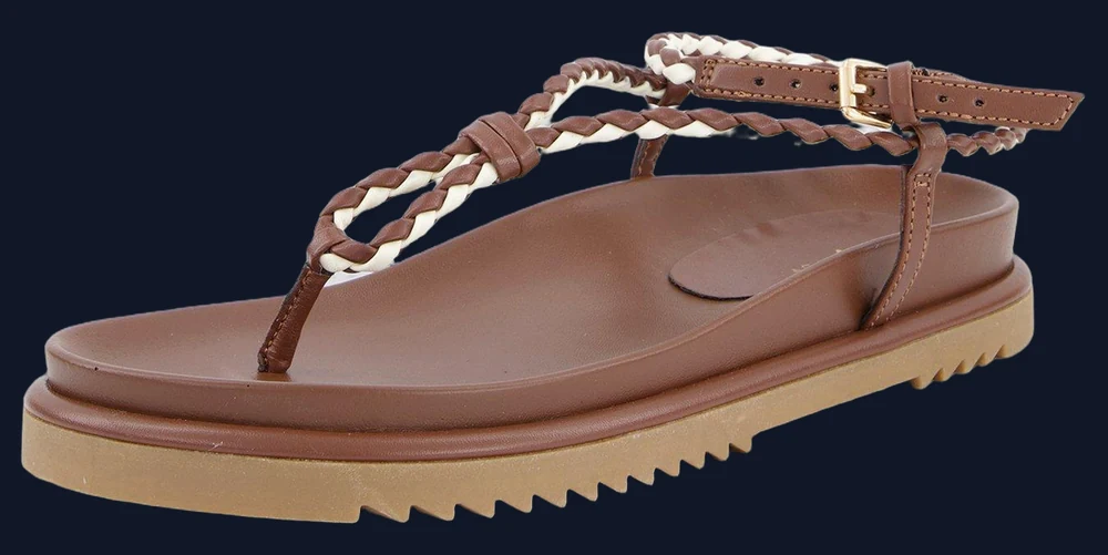 The Very Collection Roped Footbed Sandal - Tan