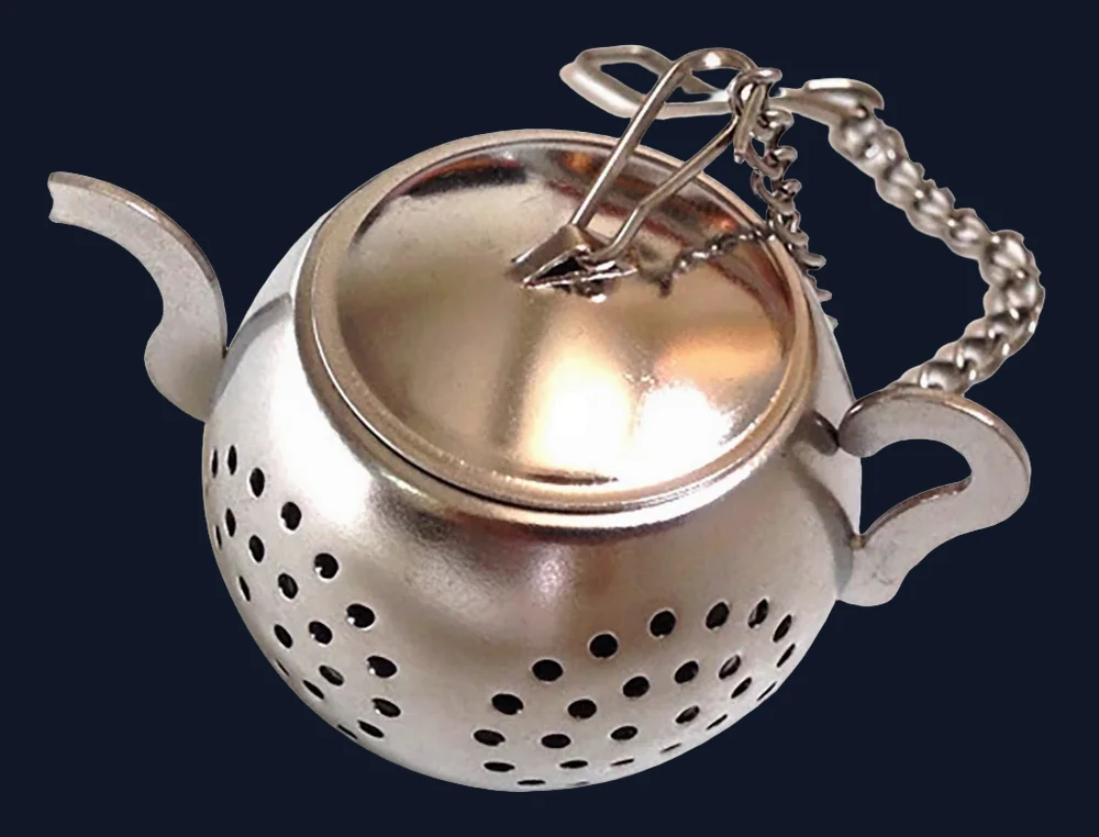 Binwennn Oil Storage Container for Kitchen Meal Prep Container 2 Compartments Clear Organizing Containers Stainless Steel Loose Tea Infuser Leaf Strainer Filter Diffuser